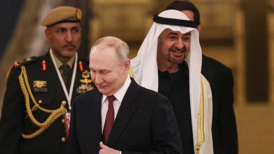 ולדימיר פוטין ומוחמד בן זאיד