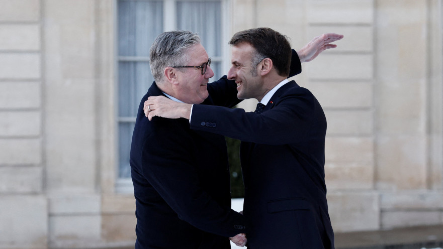 עמנואל מקרון וקיר סטארמר