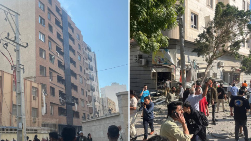 פיצוץ בבניין בבנדר עבאס באיראן 