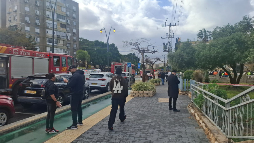 זירת השריפה באשקלון