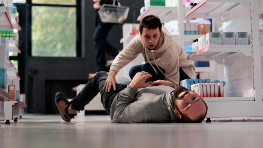 התקף אפילפסיה. ראשית לרפד את הראש