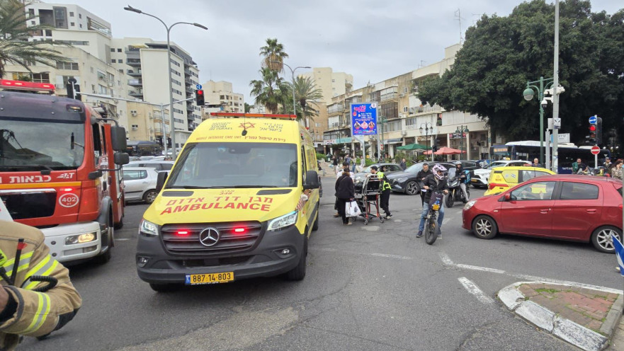 זירת התאונה ברמת-גן