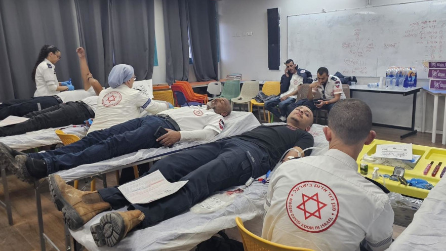 נתרמו 63 מנות דם