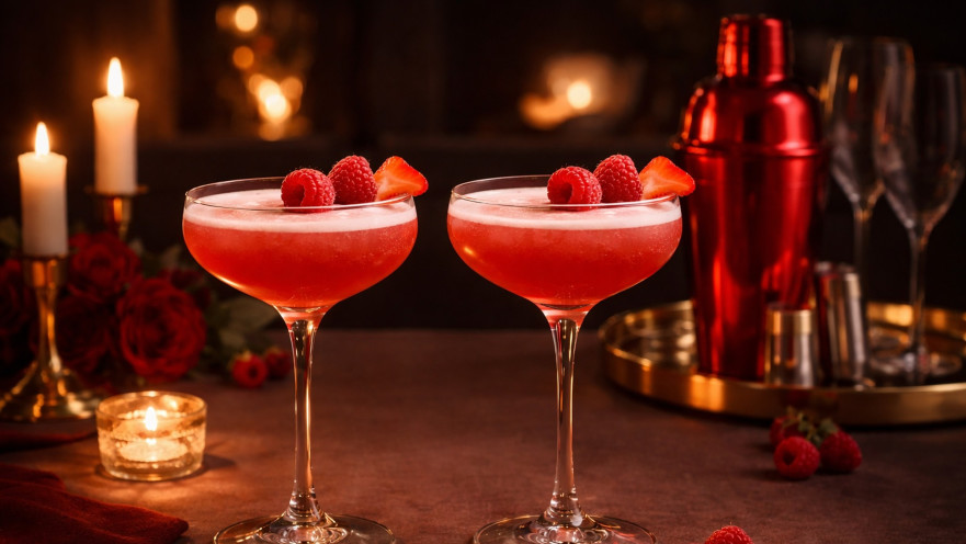 קוקטייל Velvet Kiss רומנטי לוולנטיין