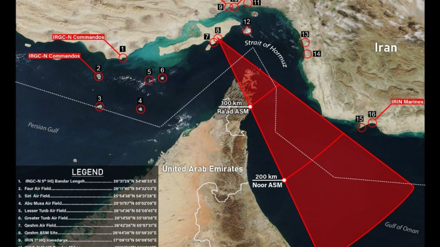 האיום הימי של איראן במיצרי הורמוז