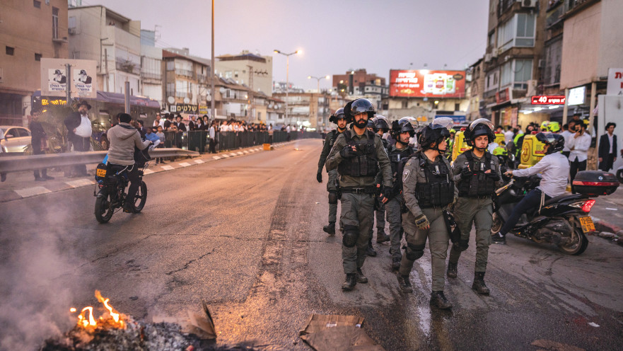 בני ברק אחרי תקיפת החיילות
