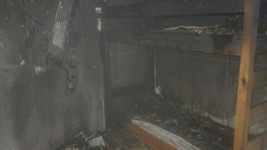 חדר הפנימיה שעלה באש