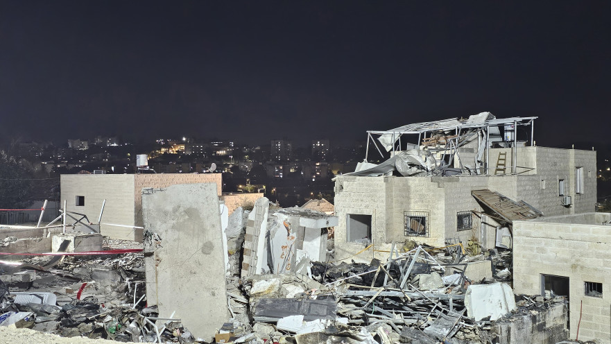 זירת נפילת הטיל האיראני בבית שמש