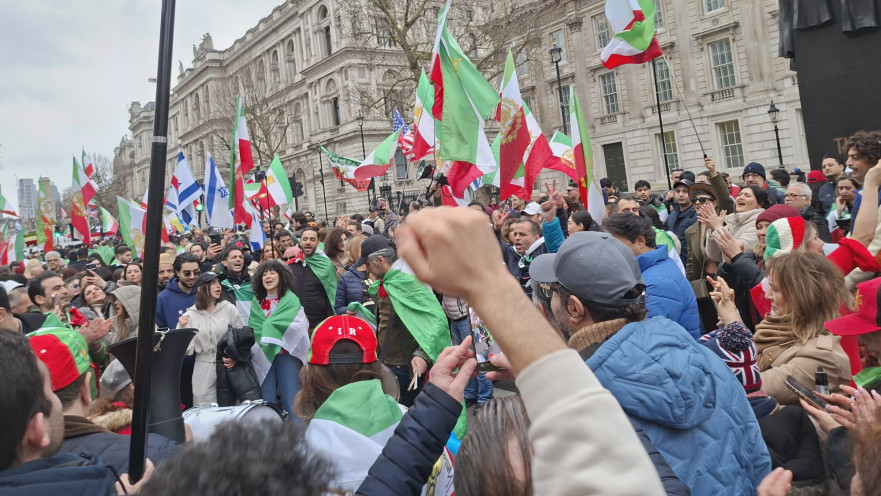 הפגנת תמיכה בישראל בלונדון