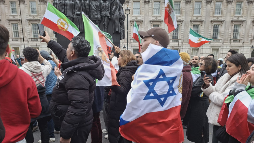 הפגנת תמיכה בישראל בלונדון