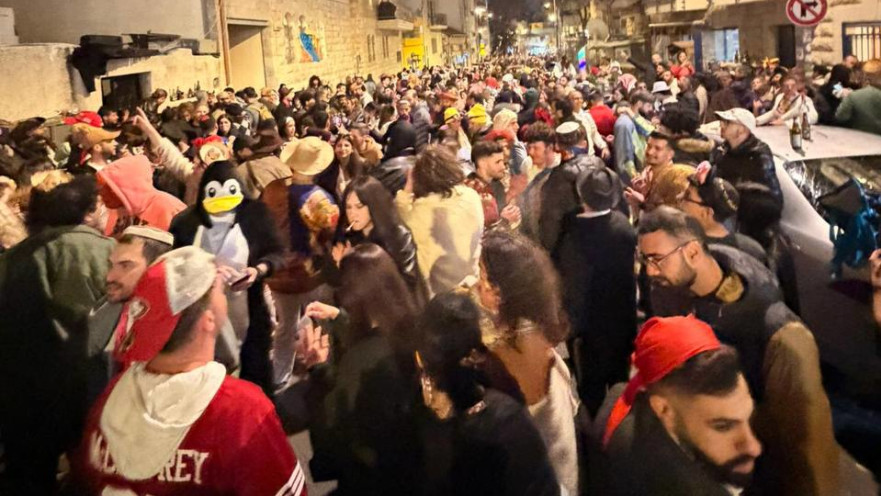 מסיבה בשוק מחנה יהודה בירושלים