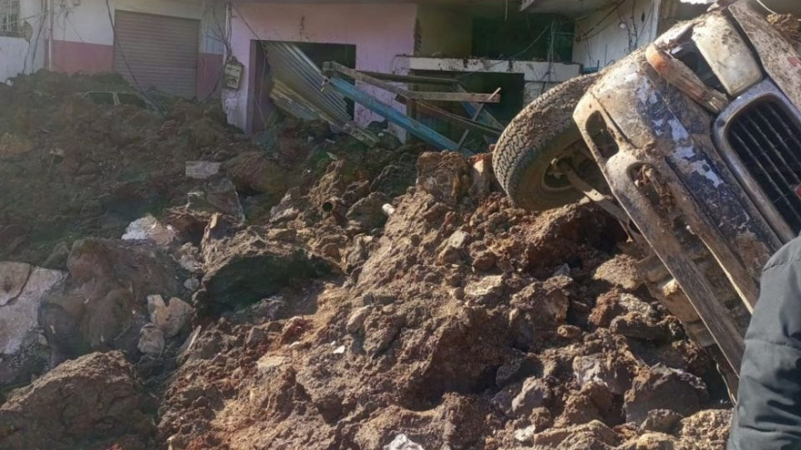 הרס אחרי התקיפה בנבי שית