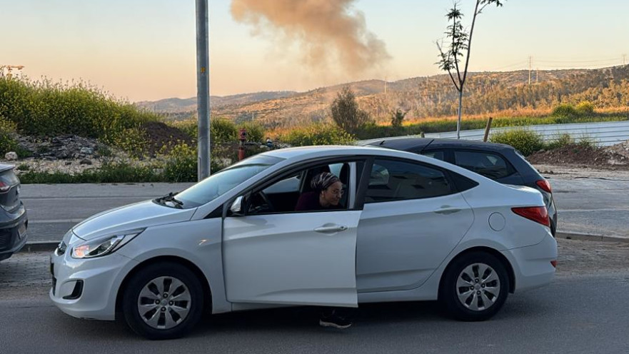 זירת נפילת שברי מיירט סמוך לבית שמש