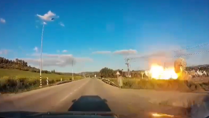 רגע הפגיעה באזור בית שמש