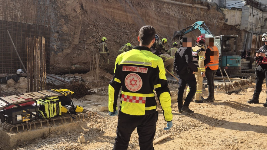 מזירת האירוע שבה נהרג הפועל בנשר