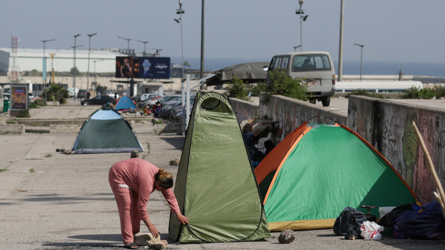 המלחמה מול לבנון: הפליטים מהדרום עולים צפונה לביירות