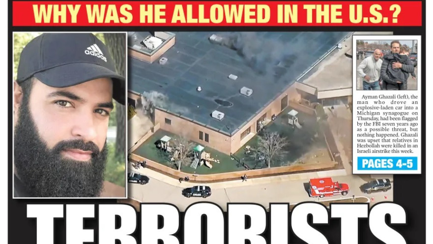 המחבל שביצע את ניסיון הפיגוע בבית הכנסת במישיגן