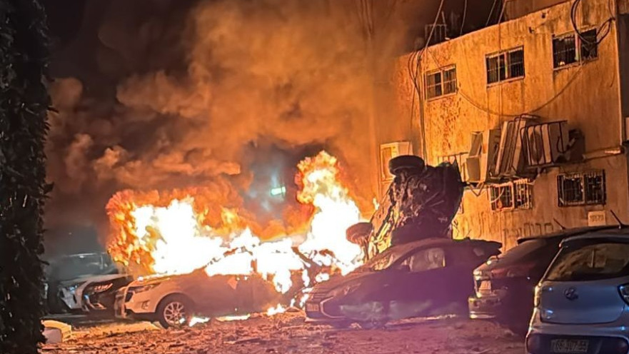 נפילת רסיס מטיל איראני במרכז הארץ