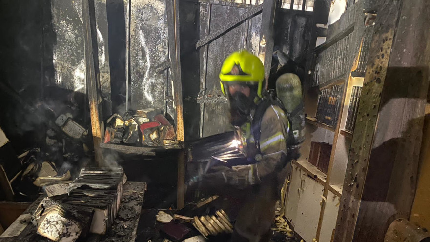 שריפה בבית כנסת ברמלה