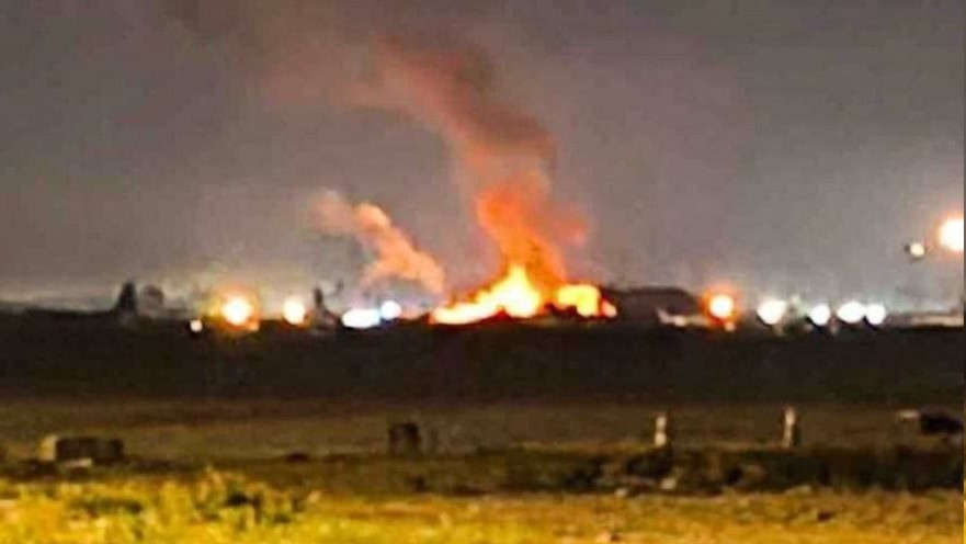 שריפה במתקן דיפלומטי אמריקאי בעיראק