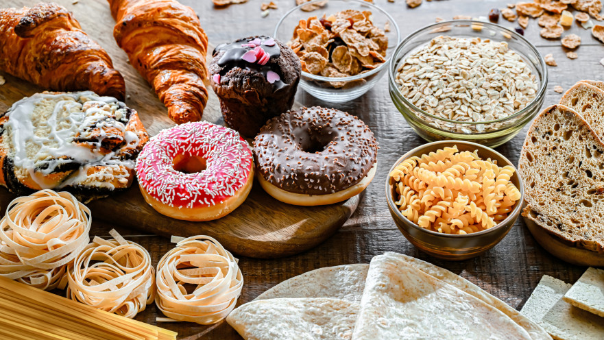 זה הכול עניין של דפוסי אכילה. מזון עם גלוטן, אילוסטרציה