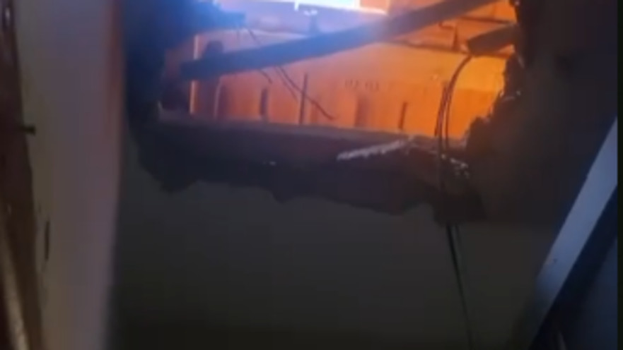 הרס במבנה מגורים במרכז הארץ