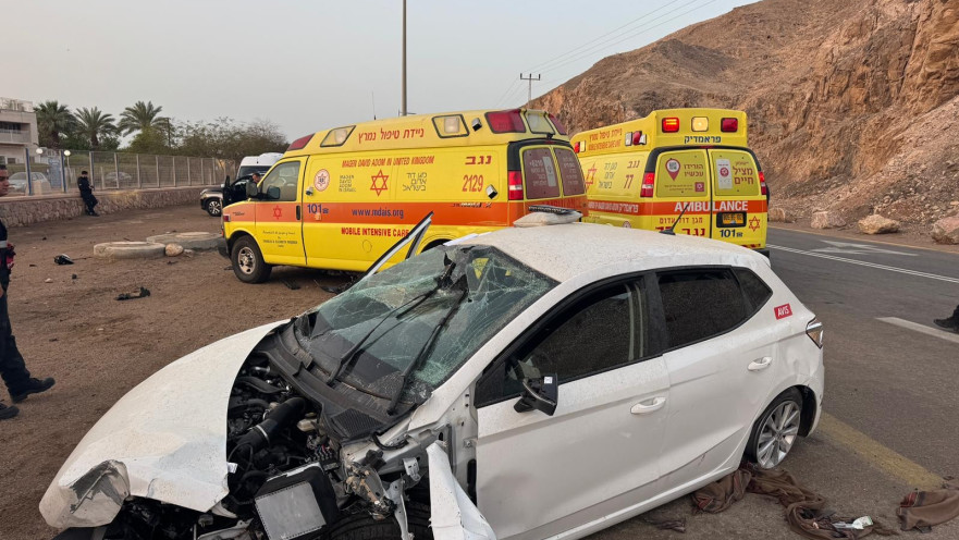 זירת התאונה בדרך מצריים