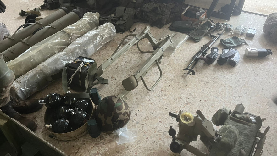 אמל"ח שנתפס בדרום לבנון