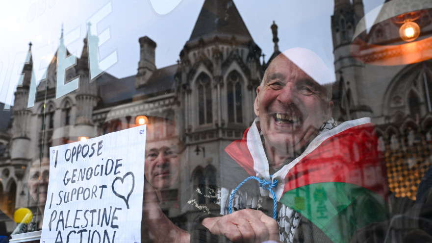הפגנה של פרו פלסטינים בבריטניה