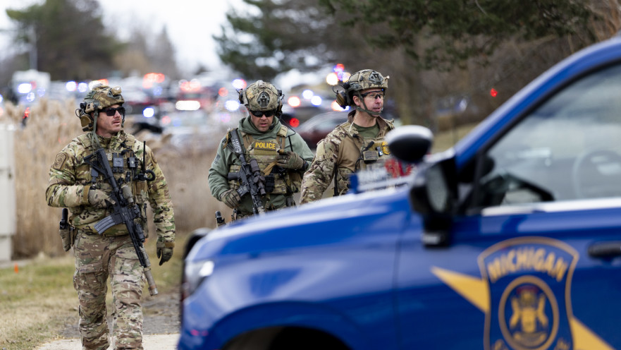 זירת הפיגוע במישיגן