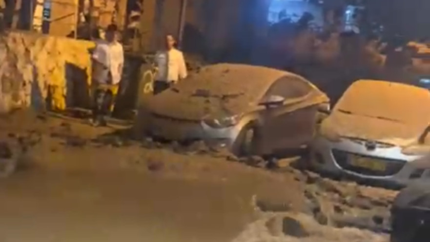 פגיעה בתשתית מים בבני ברק בעקבות הירי מאיראן