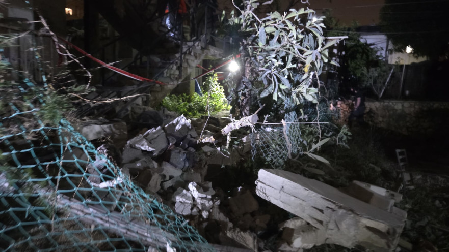 הרס לאחר ירי טילים מאיראן