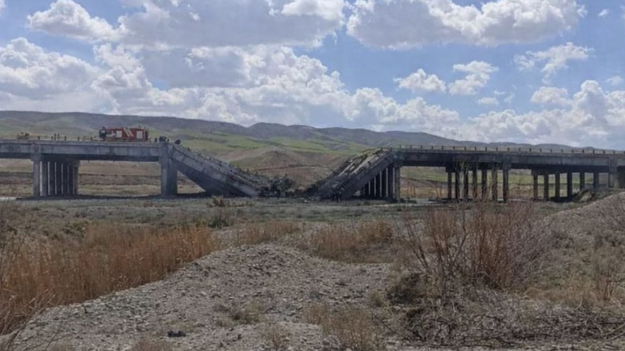 מסילת רכבת שנפגעה באיראן במהלך תקיפת חיל האוויר