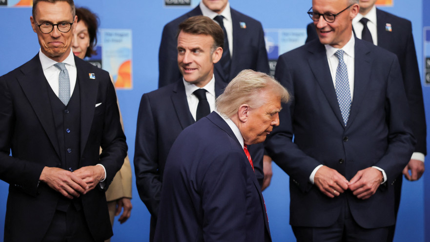 דונלד טראמפ, פרידריך מרץ, עמנואל מקרון, אלכס סטוב