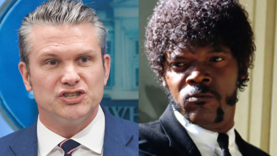 פיט הגסת', סמואל ל' ג'קסון בסרט "ספרות זולה"