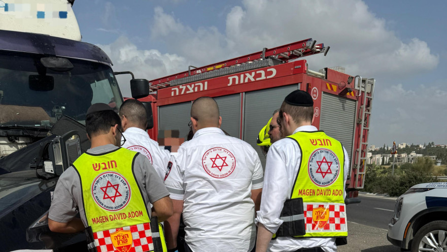 מזירת תאונת הדרכים