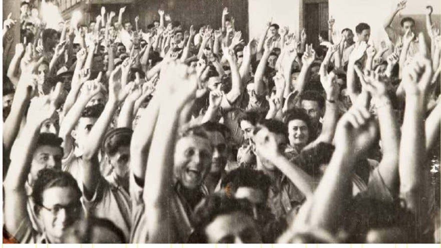 תמונה היסטורית נדירה: חגיגות הכרזת המדינה בטכניון בחיפה