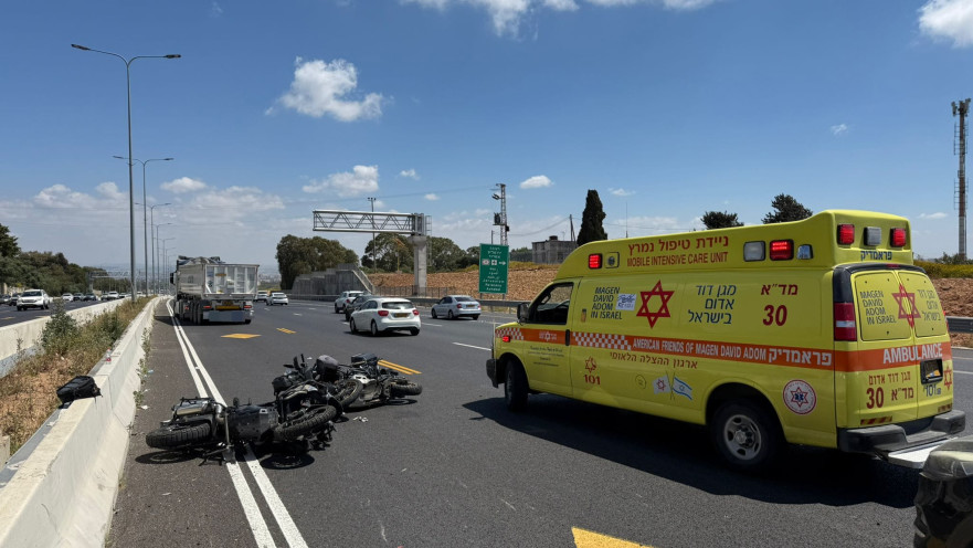 מזירת התאונה בכביש 5