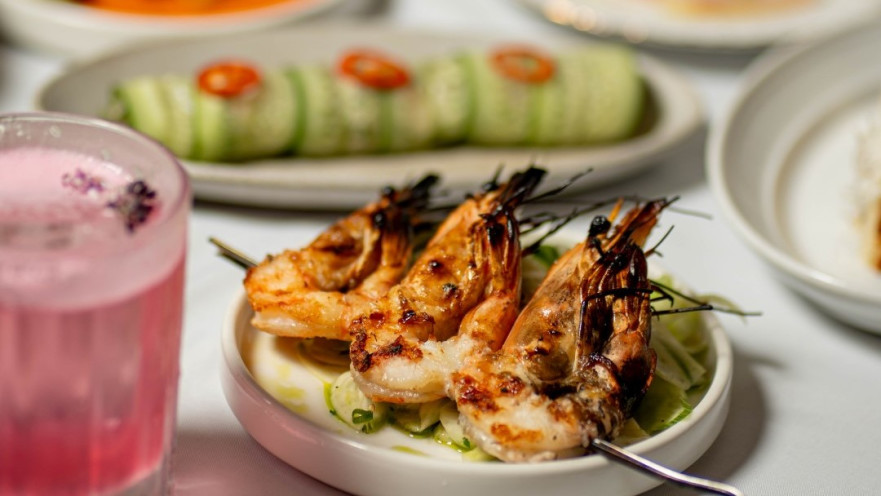 שיפוד שרימפס בויוי. שף אסף גבאי