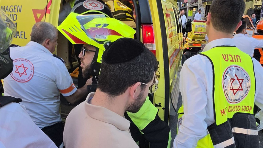 זירת התאונה ברחוב ירמיהו בבני ברק