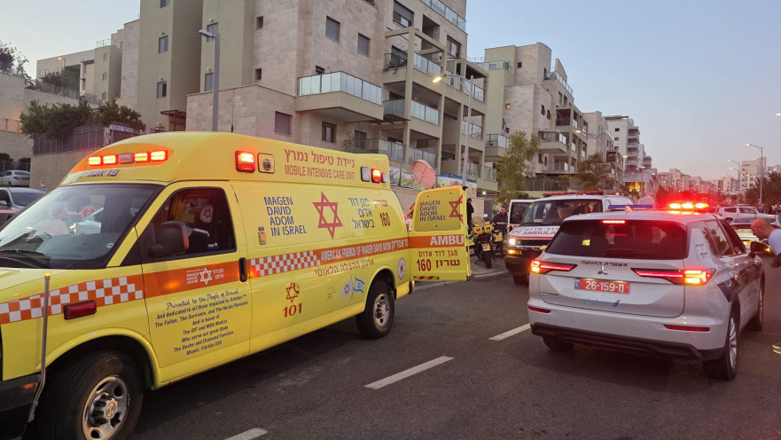 זירת התאונה ברחוב צאלון בחריש
