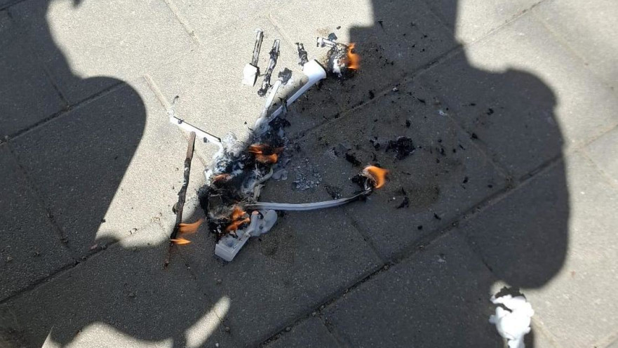 דגל ישראל השרוף