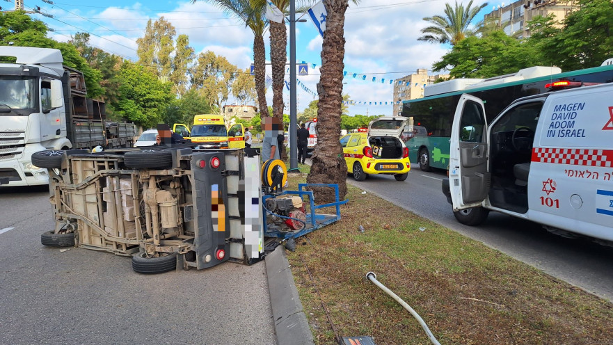 רכב התהפך בריית אתא