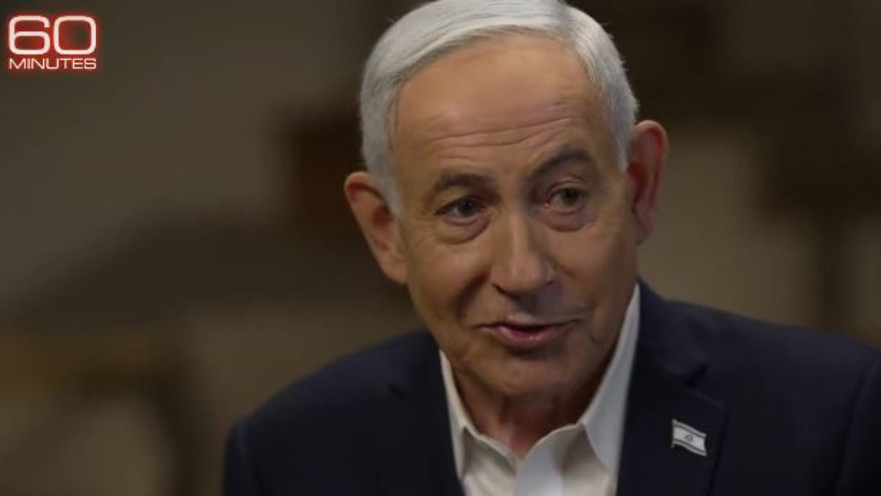 ראש הממשלה בנימין נתניהו בראיון ל-"60 דקות"