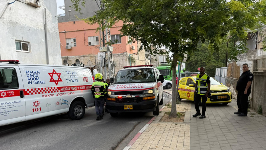 אמבולנסים בזירת אירוע אלימות ברמלה
