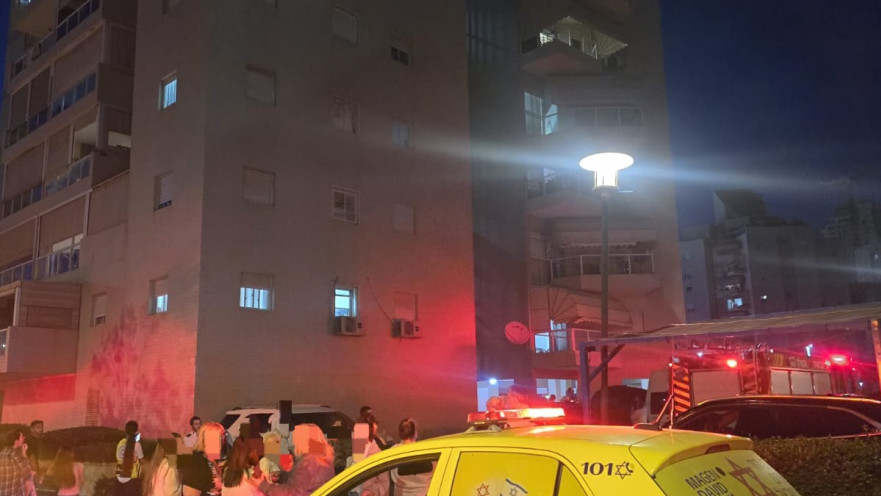 מזירת השריפה באשדוד