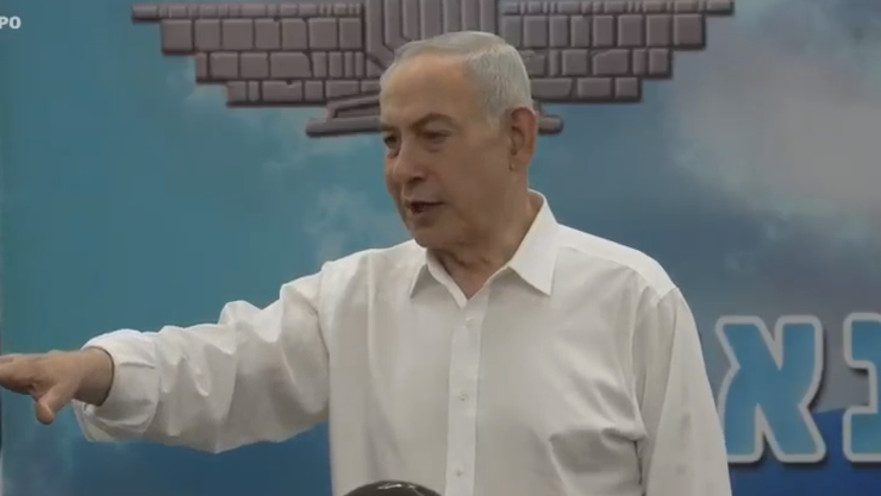 בנימין נתניהו בביקור בחטיבת החשמונאים