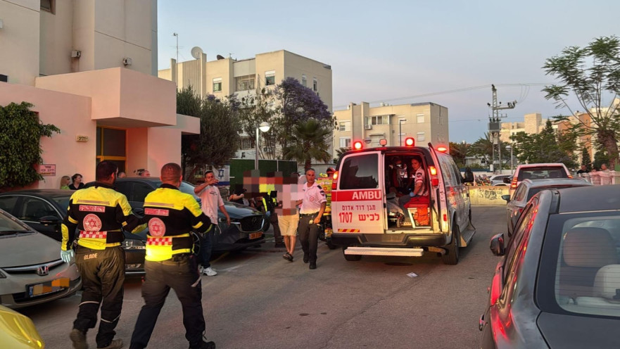 גבר כבן 40 נפצע באורח אנוש ברח' כסלו באשקלון