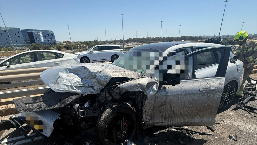תאונה בכביש 5 מחלף קסם