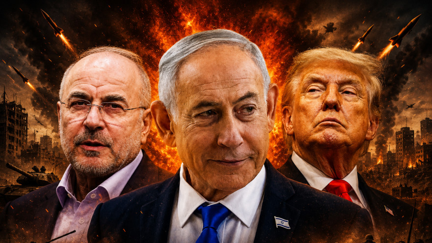 נתניהו, טראמפ, קאליבאף אילוסטרציה